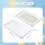 12 Pcs Flat Breast Milk Freezer Storage Organizer Trays Clear Space Saving Stackable Breastmilk Bag for Freezer 8