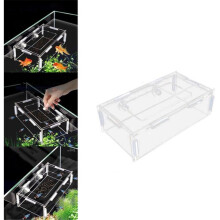 Floating Aquarium Fish Feeder – Acrylic Suction Cup Feeder for Betta, Goldfish & Guppy