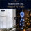 Winter Magic Snowflake Waterfall LED Hanging Christmas Ice Crystal Sparkling Snowflake String Lights Hanging 8