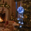 Winter Magic Snowflake Waterfall LED Hanging Christmas Ice Crystal Sparkling Snowflake String Lights Hanging 7