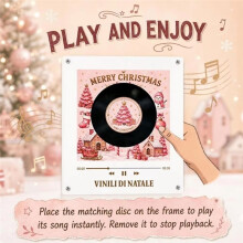 Weihnachtsgeschenk: NFC-Fähiger Musikplayer, Automatischer Sing-Kühlschrank-Magnetaufkleber, Acryl-Drehscheibenmaschine
