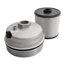 Aluminum Fuel Filter Cap+Filter Element 68436631AA 68436815AB for  Ram 1500 3.0L 2500 3500 4500 5500 6.7L 19-24