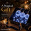 Winter Magic Snowflake Waterfall LED Hanging Christmas Ice Crystal Sparkling Snowflake String Lights Hanging 4