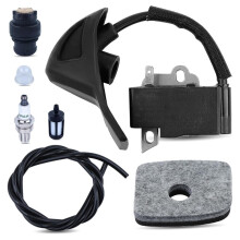 Kit de Puesta A Punto de Bobina de Encendido y Filtro de Aire para Sopladores de Hojas para BG56 BG66 BG86 SH56 SH86 BR200 con Bujía 4241 400