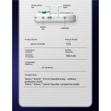 Y05 Gamecontroller BT5.4 Dubbele Motor Meerdere Modi Foto'S/Luisteren TURBO Burst Vechtgamecontroller voor B
