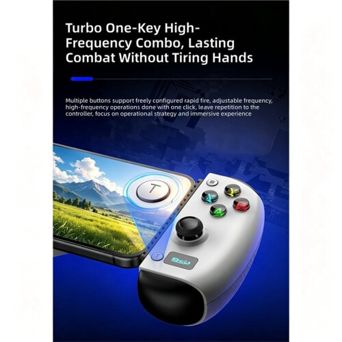 D15  Wireless Telescopic Gamepad 6-Axis for  Switch2/1 Android IOS  5.4 Controler Hall Effect B