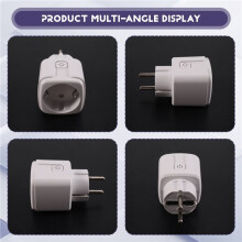 Tuya WiFi Plug EU Socket with Power Monitoring Timing Works with Life App Voice Control 20A