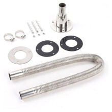24mm Heater Exhaust Pipe Kit Stainless Steel 60cm Exhaust Pipe for Webasto Eberspacher Car Truck Marine Straight