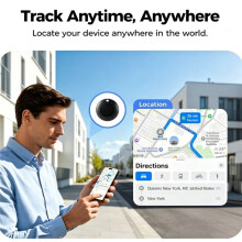 L'Étiquette de Suivi Air Tracker Fonctionne avec IOS et Android. Traceur Intelligent Étanche IP67 pour Clés, Bagages, Valises, Sacs à Dos