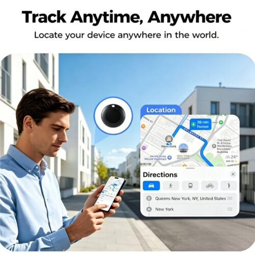 Air Tracker Tag Work for IOS and Android IP67 Waterproof   Tracker for Keys, Luggage, Suitcase, Backpack