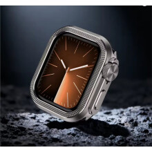 Aluminum Alloy Case for AppleWatch Ultra 3 2 1 46mm Metal Full Coverage Bumper Shell for IWatch Series 11 10 Grey