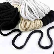 10M 5mm 8 Shares Twisted Cotton Cord for Bag Home Knapsack Woven Macrame Ropes Decor Braided Rope DIY Sewing Accessories