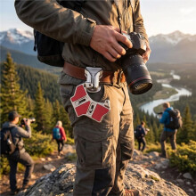 For DSLR Camera Waist Belt Mount Button Buckle Hanger for for for Camera Waistband Belt Strap Mount