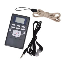 20Pcs PR13 Radio FM Stereo DSP Portable Radio Receiver with Digital Clock for Guiding Church Conference Training