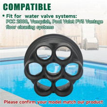 6-Port 2'' Water Valve Base Kit W/O- 005-302-4032-03 for Paramount 6 Port Module PCC 2000, Vanquish, Pool Valet PV3