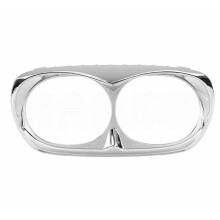 Motorcycle Dual Headlight Bezel Trim  Cover Outer Fairing for  Road Glide Custom EFI CVO 1998-2013 Chrome