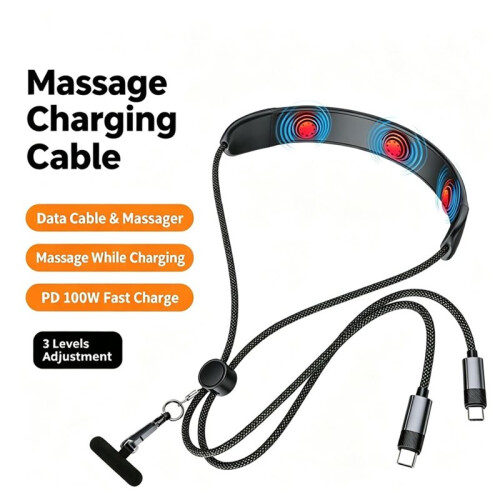 Multifunction Type-C Cable Massage Cable Data Cable PD100W Fast Charging Charger for USB C Cable 1