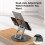 6 in 1 Multi USB C Hub Rotating Phone Tablet Stand Foldable Desktop Convenient 360  Base Handheld Docking Station, 1PC 5