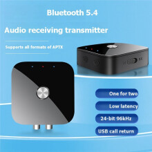 Émetteur-Récepteur 5.4, Prise Auxiliaire RCA 3,5 mm, Adaptateur Audio Sans Fil AptX Adaptatif/HD/LL à Faible Latence