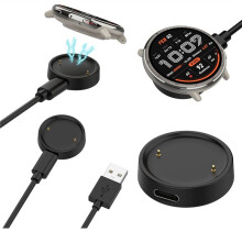 USB Charger Cable for Active 2 Square Charger Replacement Magnetic Watch Charging Cable Cord
