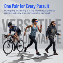 AI Glasses, Real Translation, Open-Ear Audio Portable Polarized Glasses for Travel, Work and Outdoor Use