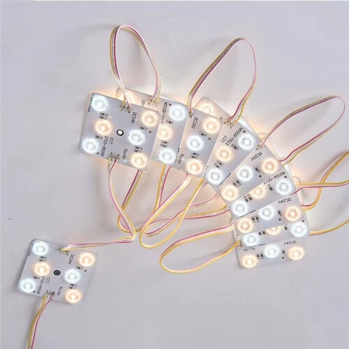 10pcs CCT LED Module Light 3 Colors 24V Dimmable Diffuse LED Light for Ceiling Advertising Light Box Signboard Backlight 2
