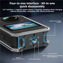 Protective Case for OSMO 360 II Camera Aluminum Alloy Frame Cage Full Border Protection Anti-Scratch Shockproof Housing
