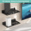 14" Foldable Wall Mount Router Shelf, Router Modem Wall Shelf with Cable Management for  Home Devices White 4