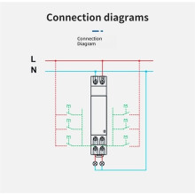 Tuya WiFi Dimmer 2.4GHz AC 100-240V App Realtidsövervakning Din-Skena WiFi Dimmer