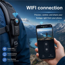 Magnetic Action Camera 2k Full HD IP68 Waterproof Sport DV 800mAh Body Wearable Helmet Video Camera