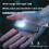Flashlight Keychain USB Work Light Keyring Electric Torch for Camping Walking Emergency Outdoor Portable Inspection 7