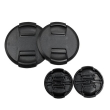 Center Pinch Camera Lens Cap Protect Lens From Dust Scratches Fingerprints Front Lens Cap for Camera 52mm