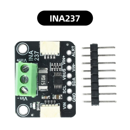 2pcs INA237 85V 10A 16-Bit Shield High-Precision Current Voltage Power Monitoring Module 2