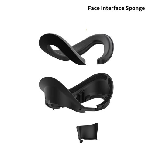 Face Cover for  4 VR Headset Face Interface Bracket Replacement Washable Sponge Leather Pad for PICO4 / Pro 1