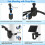 6W Solar Panel with Camera Mount for  Spotlight Cam /Pro Battery, 2-in-1 Solar Charger Wall Mount Black 2