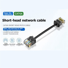 5Pcs Cat6/Cat6a Slim Short Ethernet Cable Ultra Thin RJ45 UTP Thin Round Ethernet Cable 10Gbps 250MHz 0.5M