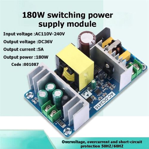 Module D'Alimentation à Découpage AC/ 180 W, Module D'Alimentation Isolé AC 110 V/220 V Vers  36 V, Module D'Alimentation 5 A 1