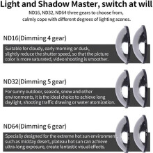 Suitable for Insta 360 X6 Filter, ND Filters Compatible for  X6, ND16 ND32 ND64 Lens Filter Set