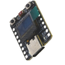 ESP32-C3 Development Board 0.42 Inch 72x40 OLED Development Board 2.4G WiFi BLE5.0 Type-C USB CDC Black