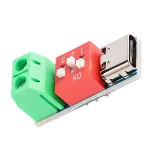 5 Stuks Type-C PD QC Trigger 5V-20V Dial Code Instelbare -Spanningsmodule PD Snellaadtestkaart 1