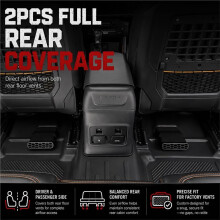 Under  Vent Deflectors Rear  Airflow Extension for  Bronco 4-Door 2021-2026 Not for Bronco Sport or 2-Door