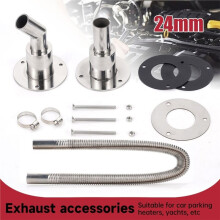 Kit de Tubo de Escape para Calentador de 24 mm, Acero Inoxidable, Tubo de Escape de 60 cm para Webasto Eberspacher , Coche, Camión, ,