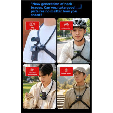 Neck Mount Holder Chest Mount Action Camera Accessories for Pocket4/3 Hands Free POV Vlog Live Streaming