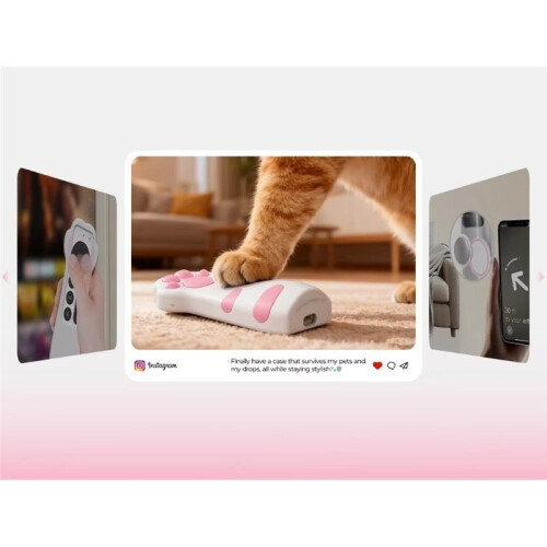 Silicone Cartoon Cat Paw Protective Case for AppleTV Remote Generation 6/7 Scratch-Resistant and Shockproof 2
