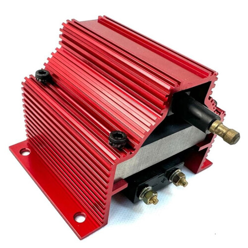 High Output E-Core Ignition Coil, External Male 12V Ignition Coil for V8 Chevy  Olds  Mopar 2