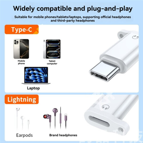 1 Adaptador de Áudio Tipo C para  com Fio para  17/16/15 (Compatível com para ) 1