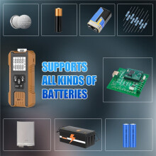 Battery Resistance Tester Handheld Lead Lithium NiCd Analyzer for Lead Lithium Nickels Cadmiums with Clip