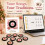 Christmas Vinyl Record Music Player Fridge Magnet Rotating Disc LED Light 9 Replaceable Records NFC  Audio Player 6