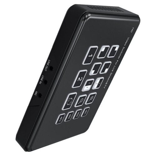 Dual -Compatible Live Streaming Video  2-CH Live Broadcast Camera Video Mixer Switcher UVC Record EU PLUG 2