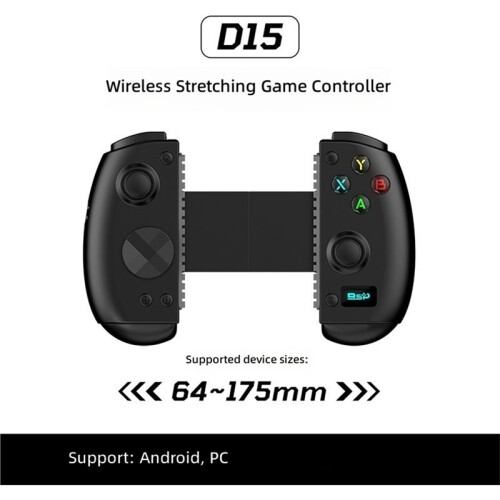 D15 Wireless Telescopic Gamepad  5.4 6-Axis for PS3 PS4 PC Android IOS Controler Hall Effect Sticks A 1